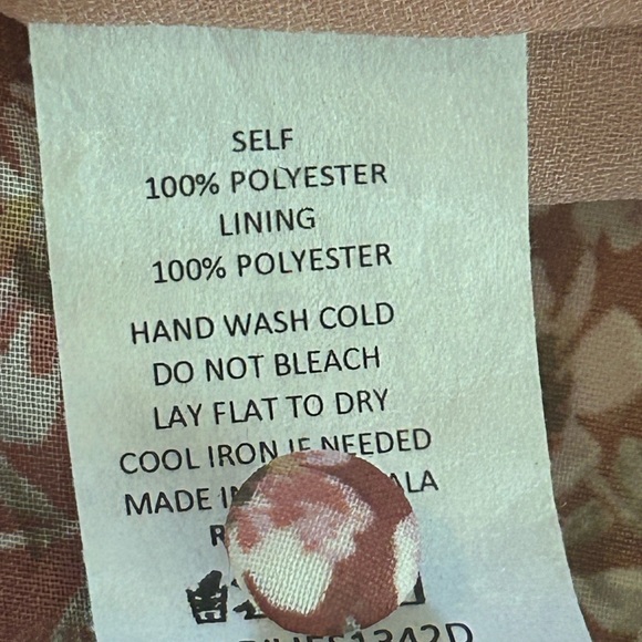 Koans Jeans Size:M Color:Tan  100% POLYESTER.     MADE IN ITALY - Picture 7 of 7